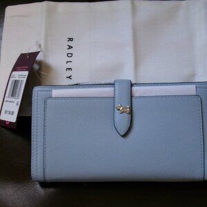 NWT Radley London Blue Willis Street Bifold Matinee Wallet